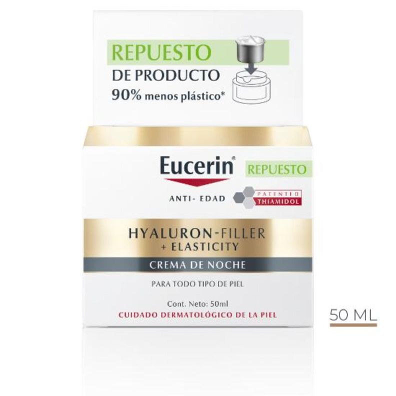 Eucerin Refill Crema Hyaluron-Filler + Elasticity Noche, imagen 1 de 4