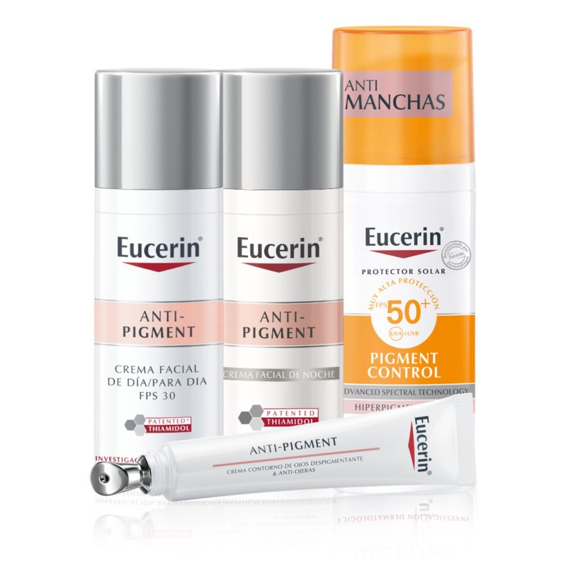 EUCERIN Pack RutinaAntipigment Dia+Noche+Ojo+Protector Solar-0