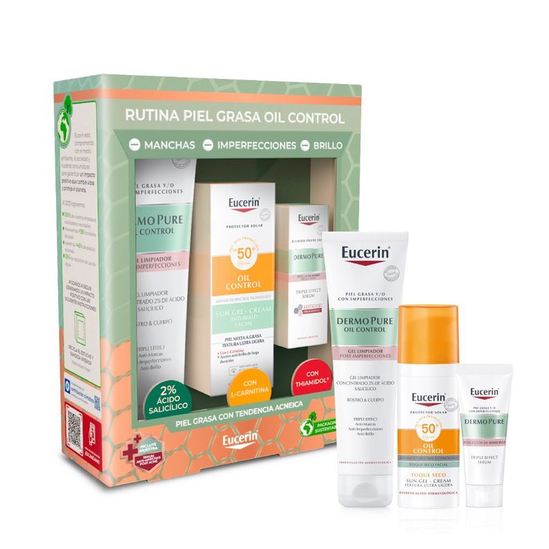 EUCERIN Pack Rutina Dermopure Piel Grasa 280ml