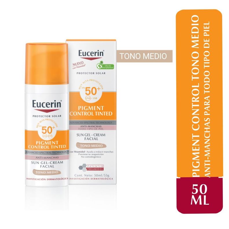 Eucerin Protector Solar Facial Pigment Control Medio, imagen 1 de 4