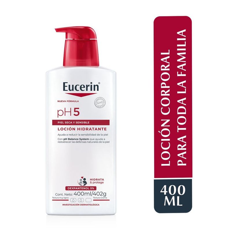 Locion Corporal Eucerin Ph5 400ml Transparente