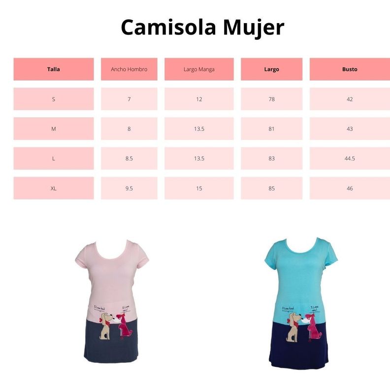 Pijama Camisola Algodón Mujer-1