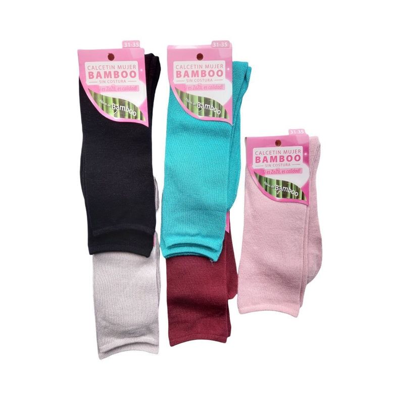 Calcetines Bambú Juvenil pack de 5 pares-0