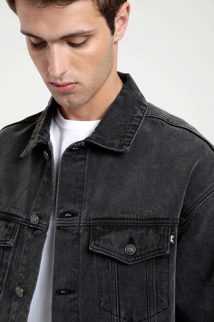 Chaqueta hombre Jeans grafito -1