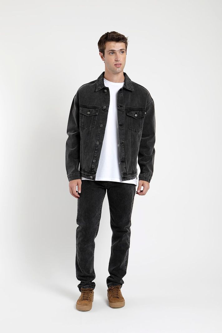 Chaqueta hombre Jeans grafito -3