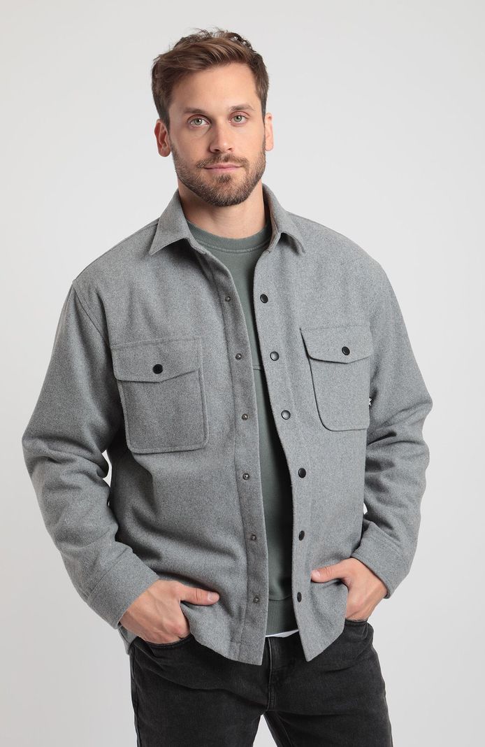 Chaqueta hombre Austral gris melange -0