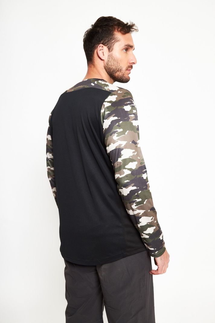 Polera manga larga hombre MTB verde -2