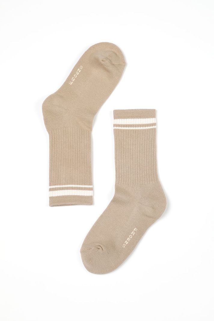 Calcetin Mujer Basic Froens Beige-0
