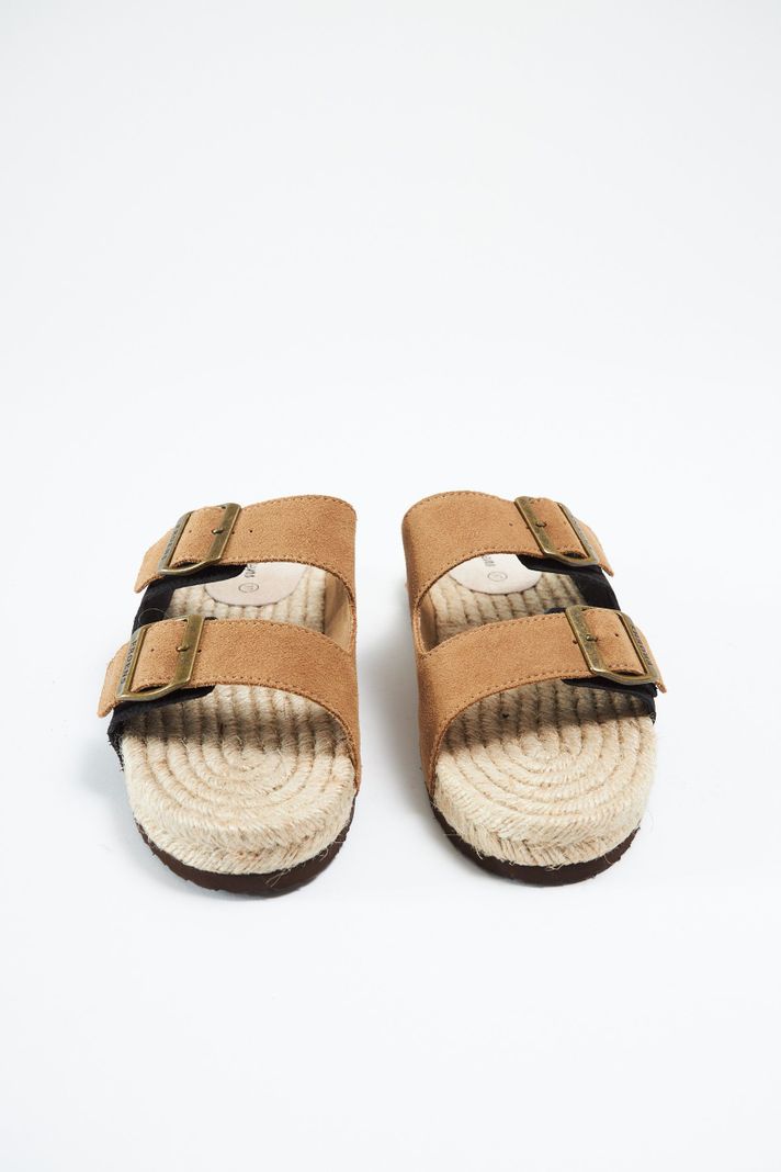 Sandalia mujer cuero Tormes camel-1