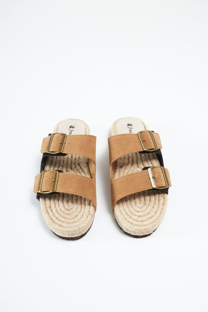 Sandalia mujer cuero Tormes camel-2