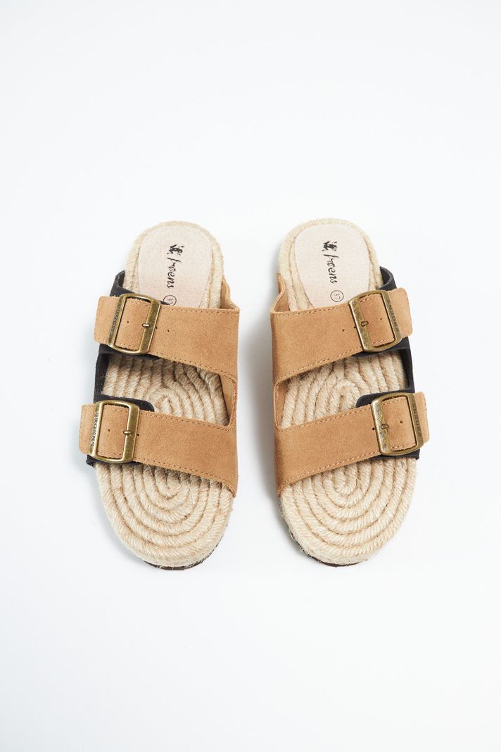 Sandalia mujer cuero Tormes camel-3