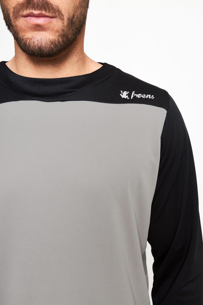 Polera manga larga hombre MTB gris -1