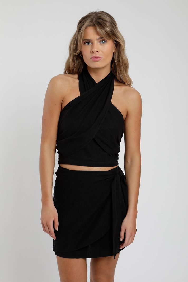 Blusa Mujer Azalea Negro  -0