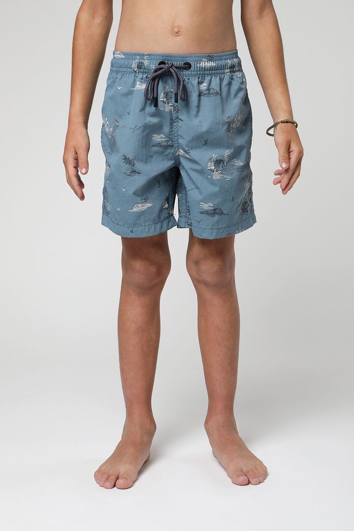 Traje de baño kids Aloha azul-1