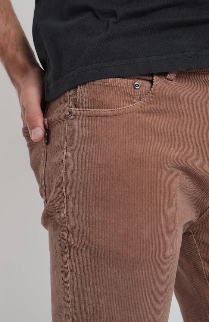 Pantalón hombre Cotelé café-1
