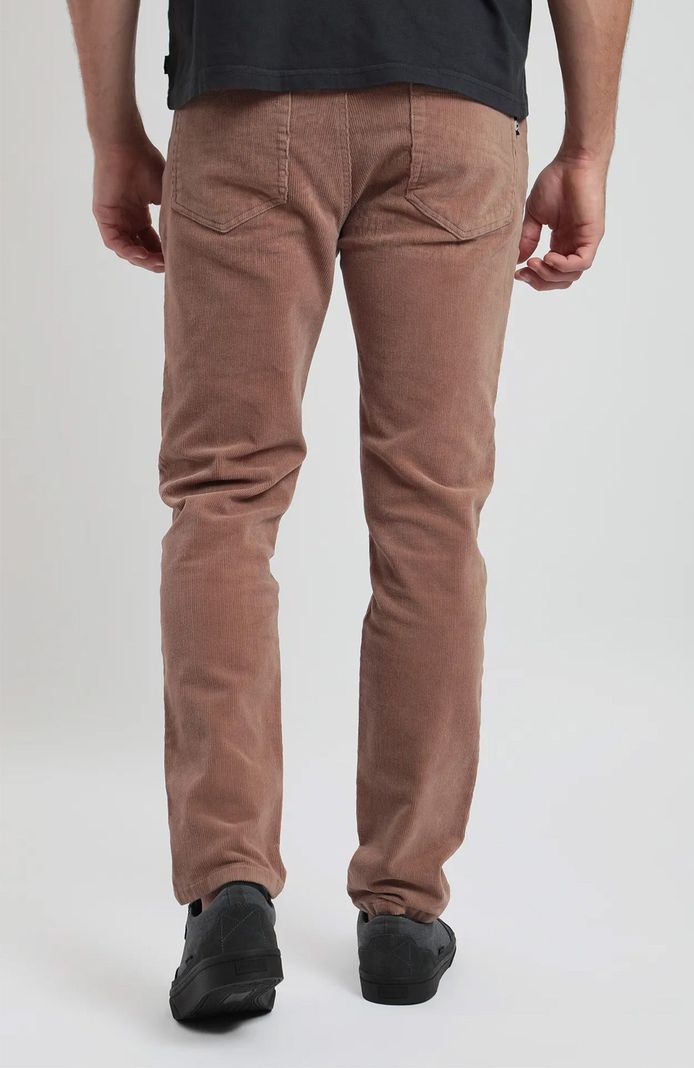 Pantalón hombre Cotelé café-2