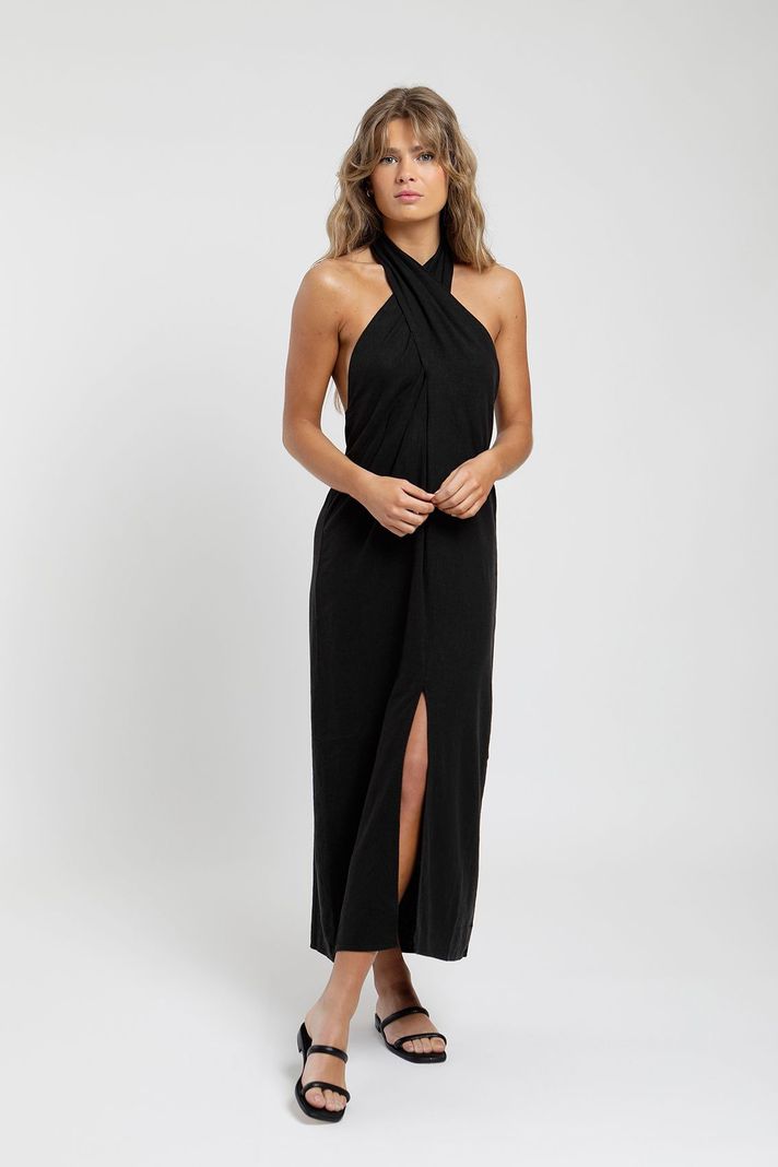 Vestido Largo Mujer Cross -0