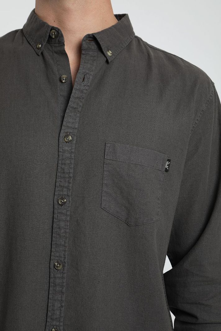 Camisa manga larga Basic grafito -1