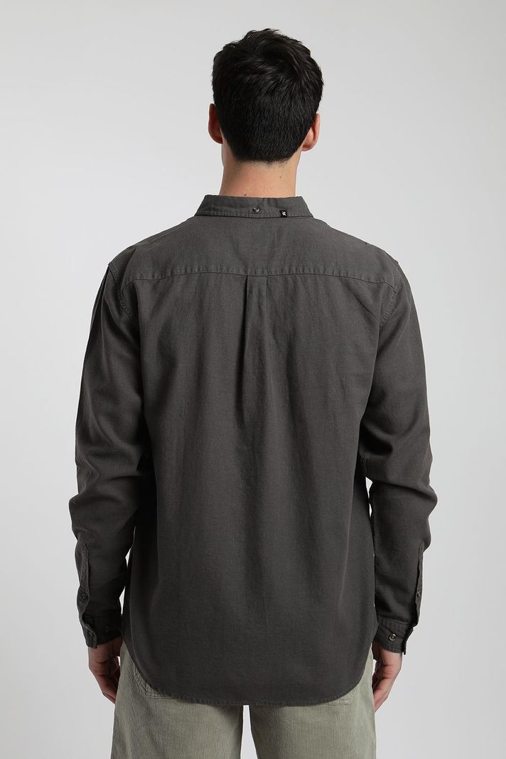 Camisa manga larga Basic grafito -2