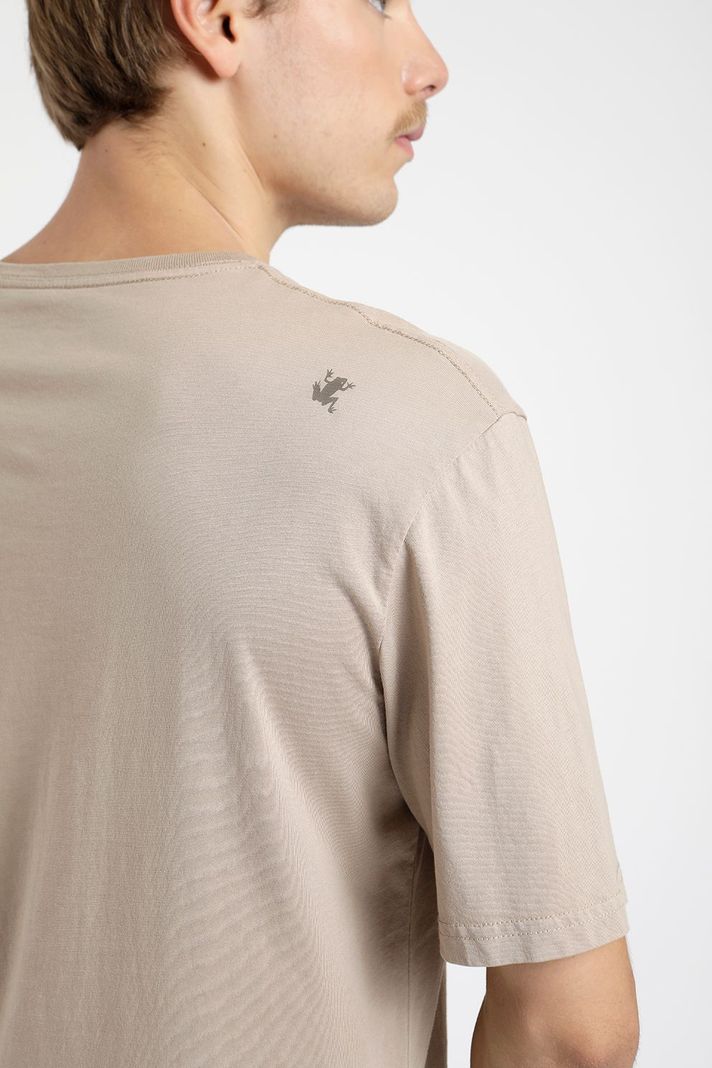 Polera manga corta hombre Plain camel -4