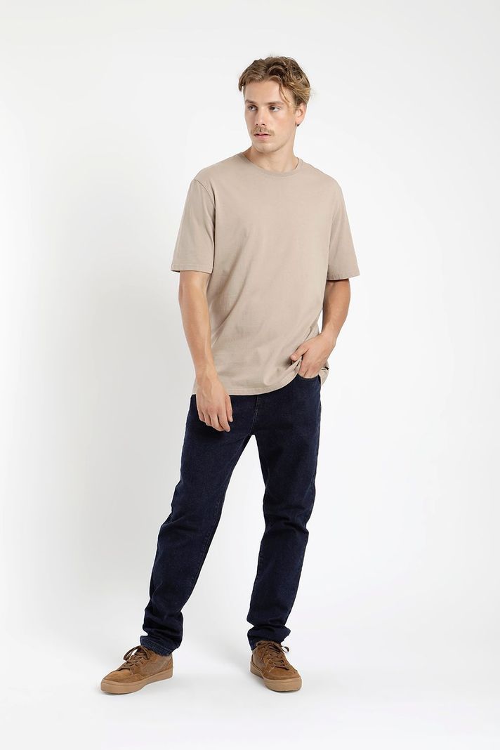Polera manga corta hombre Plain camel -3