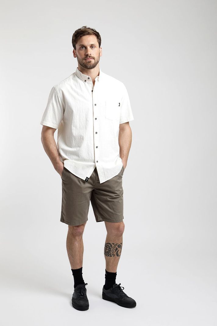 Camisa Manga Corta Hombre Texture -4