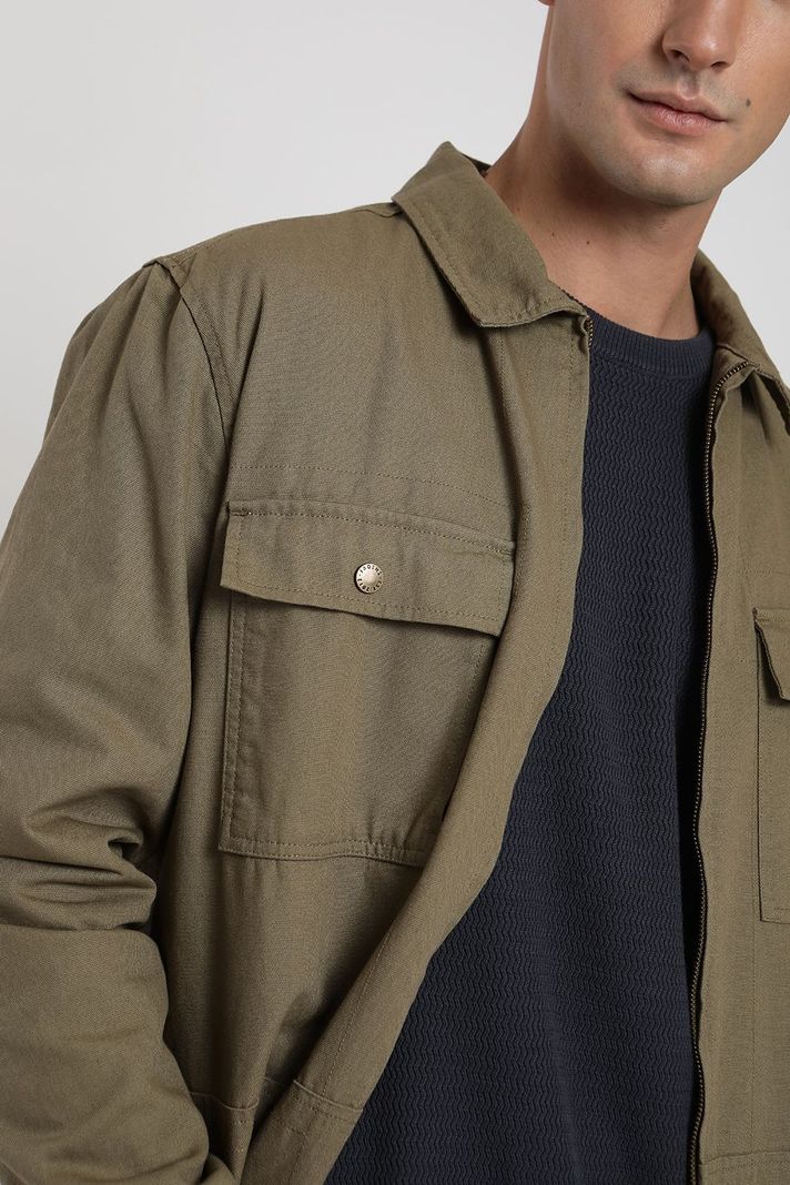 Chaqueta hombre Salinas olivo -1