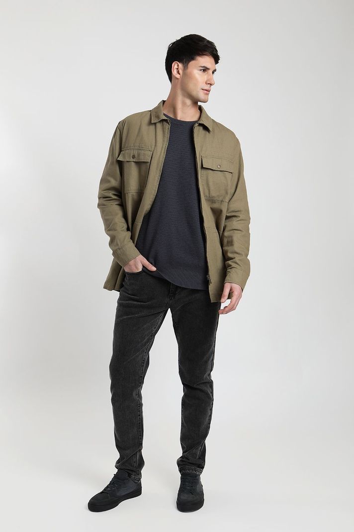 Chaqueta hombre Salinas olivo -4