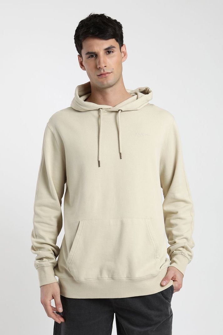 Polerón hombre Hoodie beige -0
