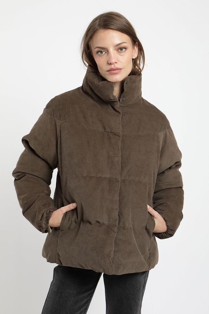 Parka Mujer café Aymara Corduroy Froens-0