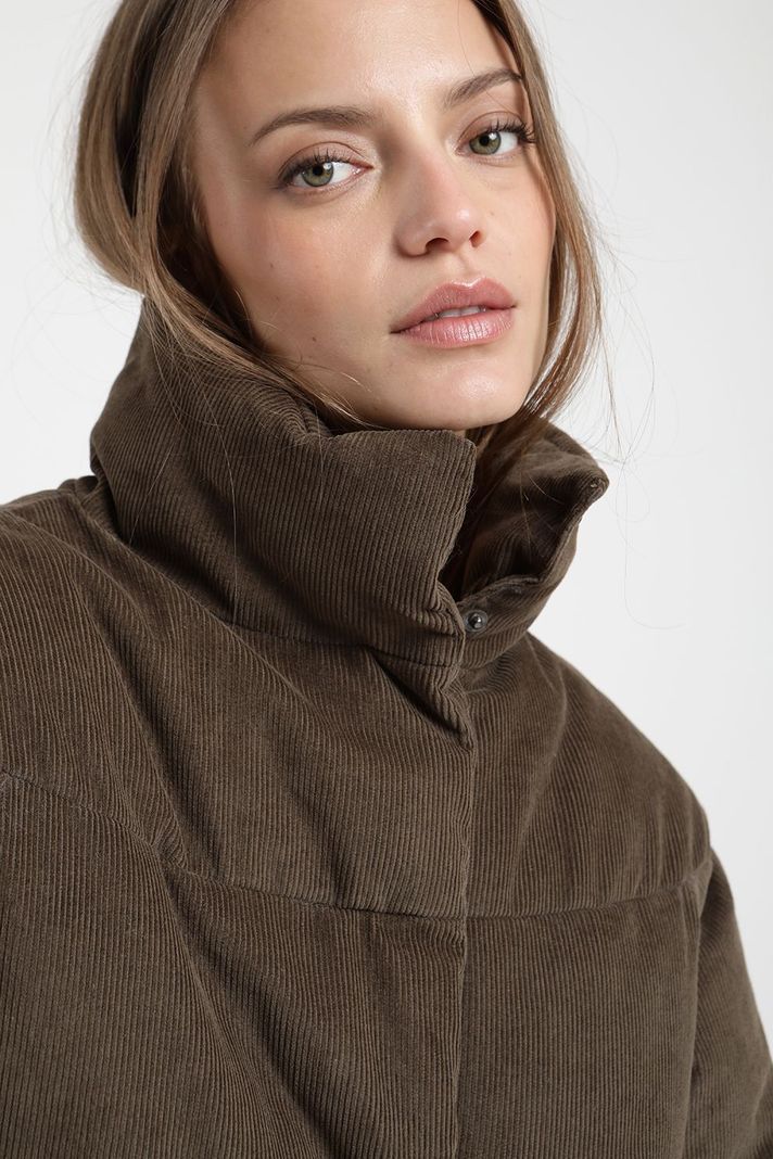 Parka Mujer café Aymara Corduroy Froens-2