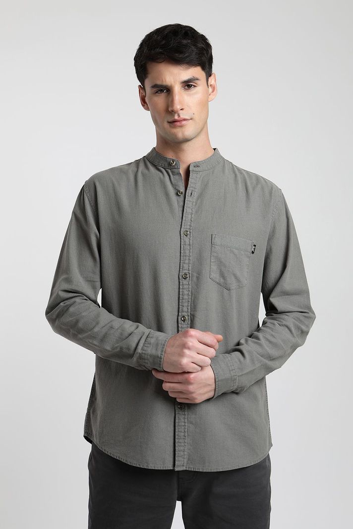 Camisa manga larga Mao verde -0