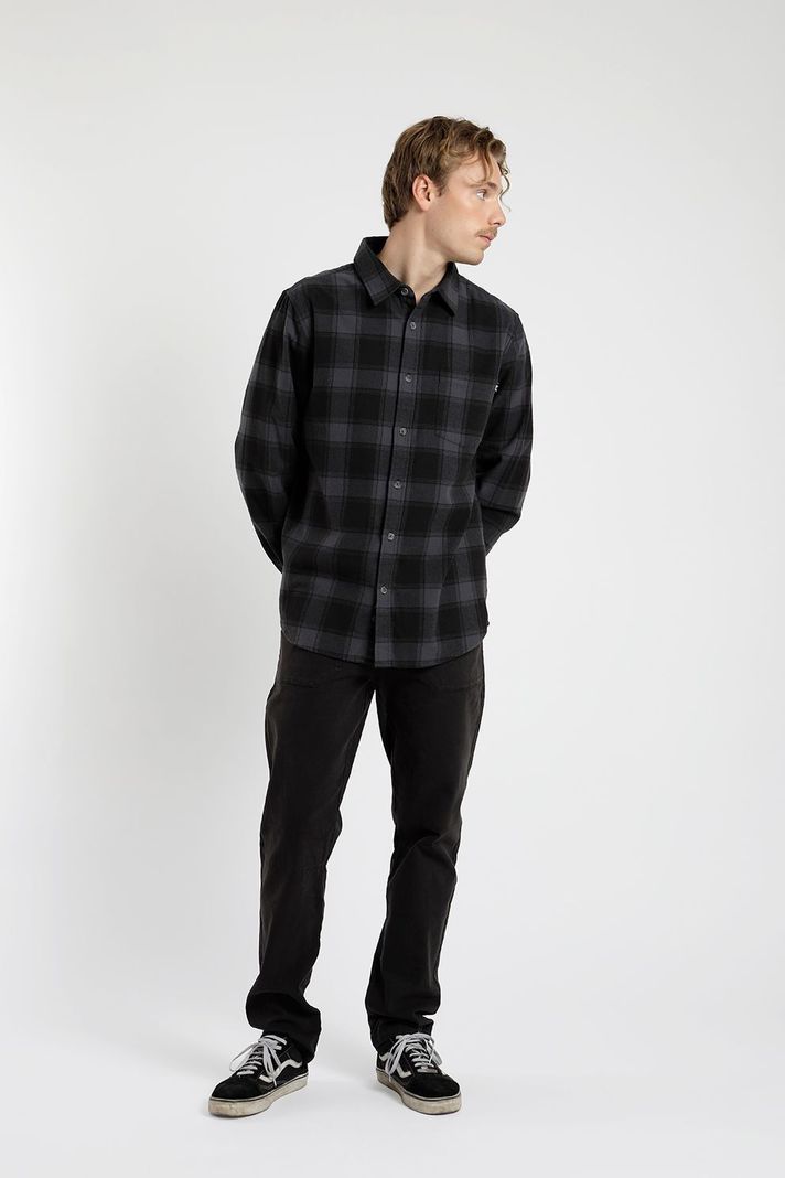Camisa manga larga Flannel check  -1