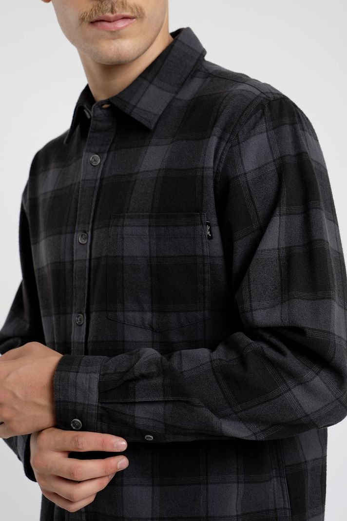 Camisa manga larga Flannel check  -3