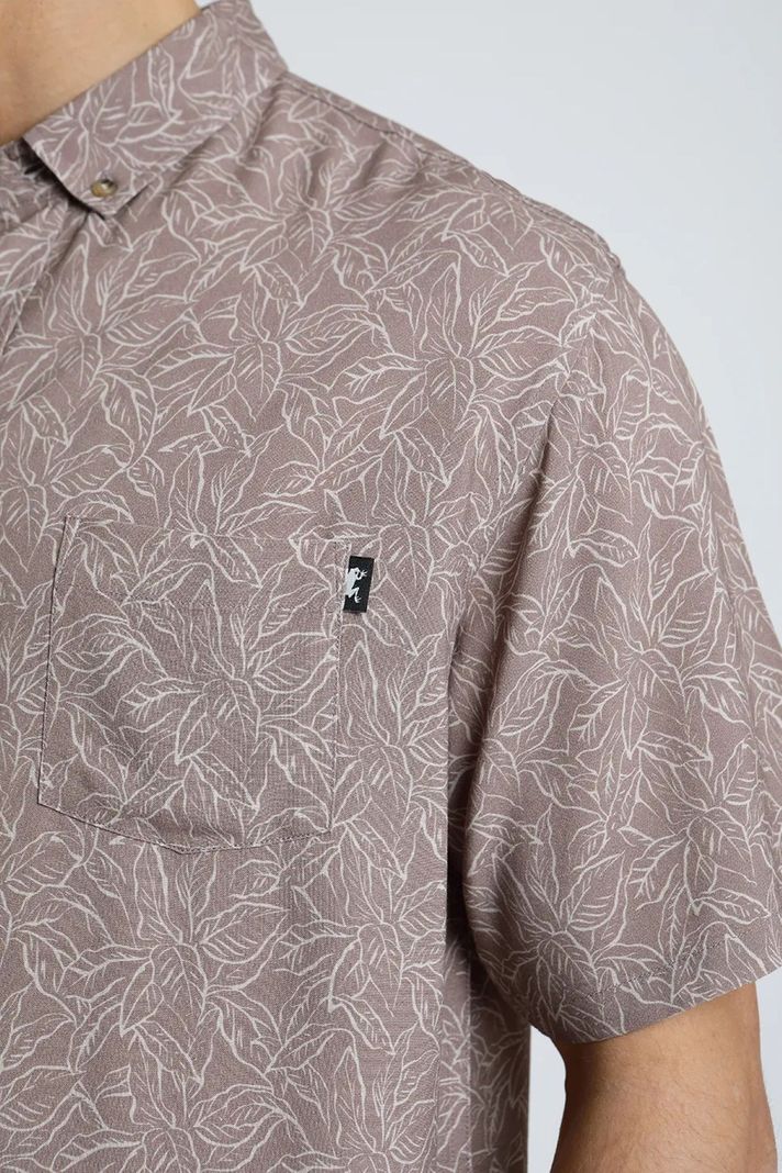 Camisa manga corta Laurel rosado  -1