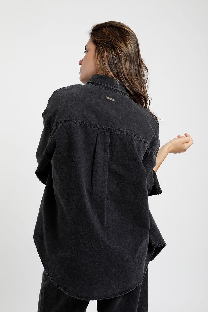 Blusa mujer denim  -1