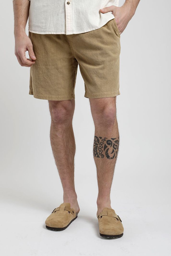 Short Hombre Texture beige -0