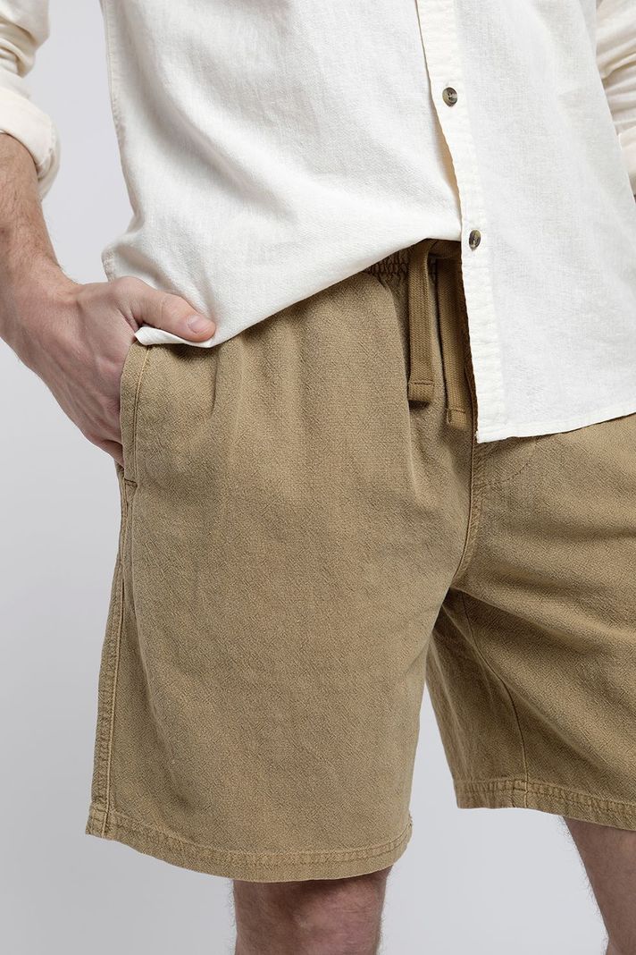 Short Hombre Texture beige -1