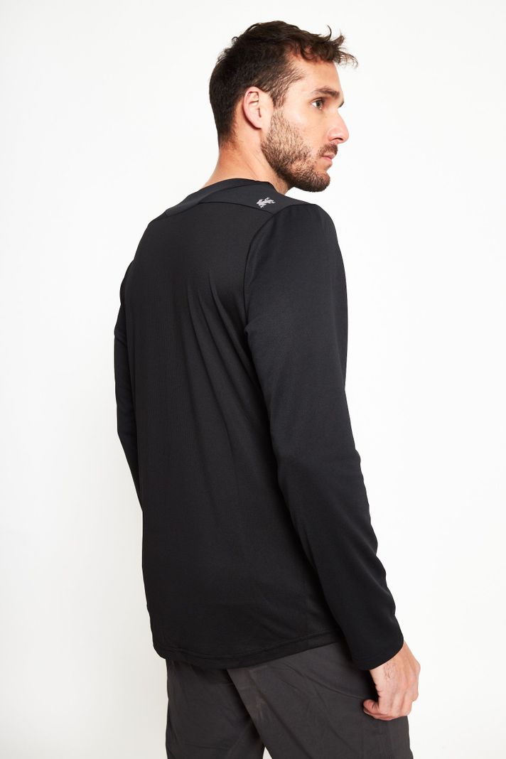 Polera manga larga hombre MTB negro -2