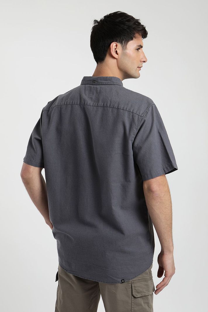 Camisa manga corta Classic azul -1