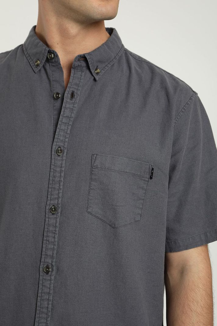 Camisa manga corta Classic azul -2