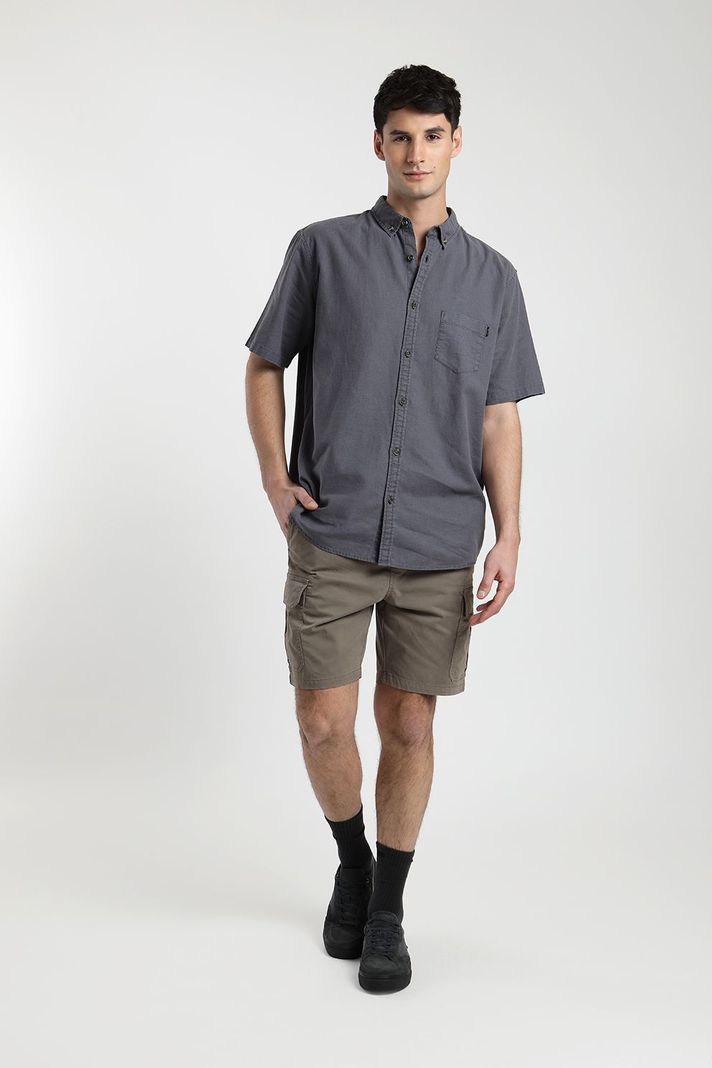 Camisa manga corta Classic azul -3