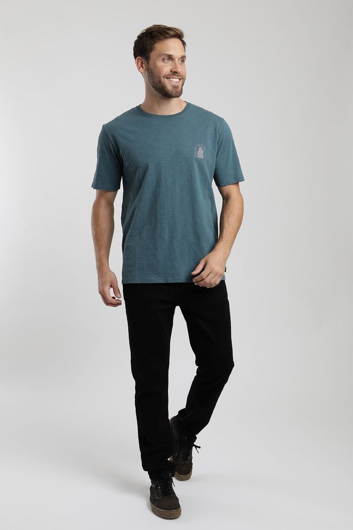 Polera manga corta hombre Oso azul  -3