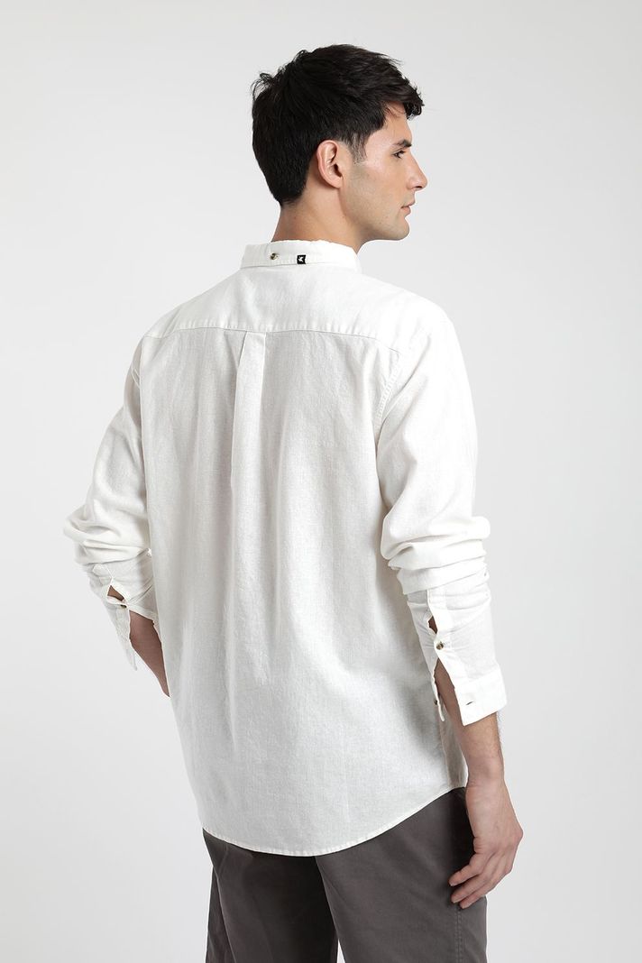 Camisa manga larga Basic blanco -2