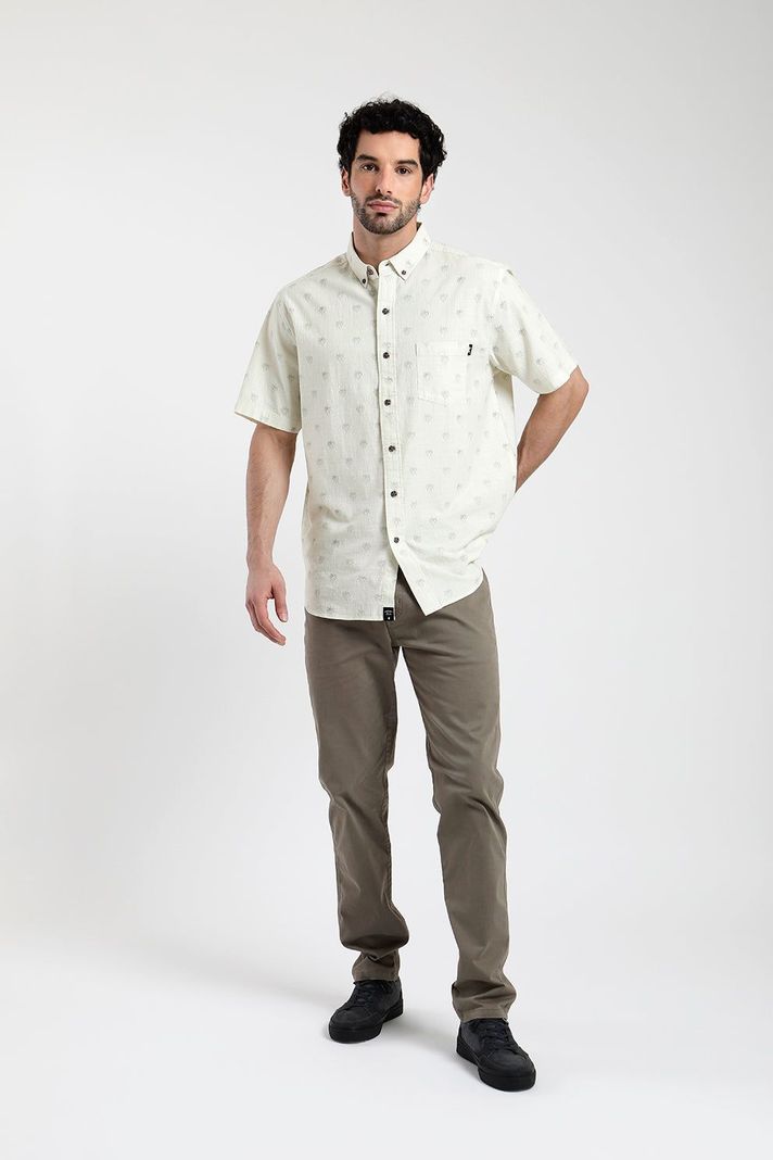 Camisa Manga Corta Hombre Palmeras -3