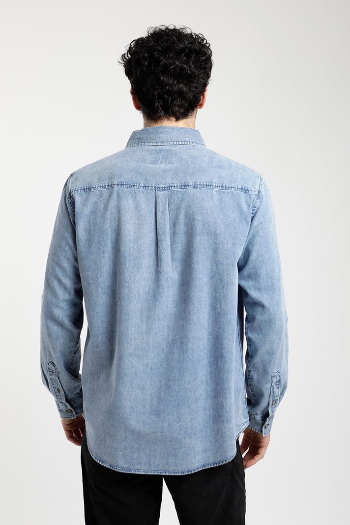 Camisa Manga Larga Hombre Denim -1