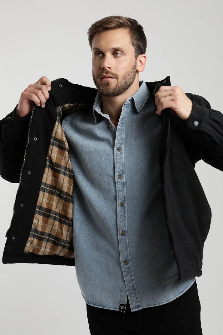 Chaqueta hombre Rapel negro  -3