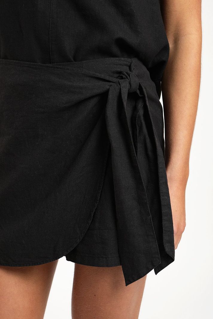 Falda corta Malva negro-1