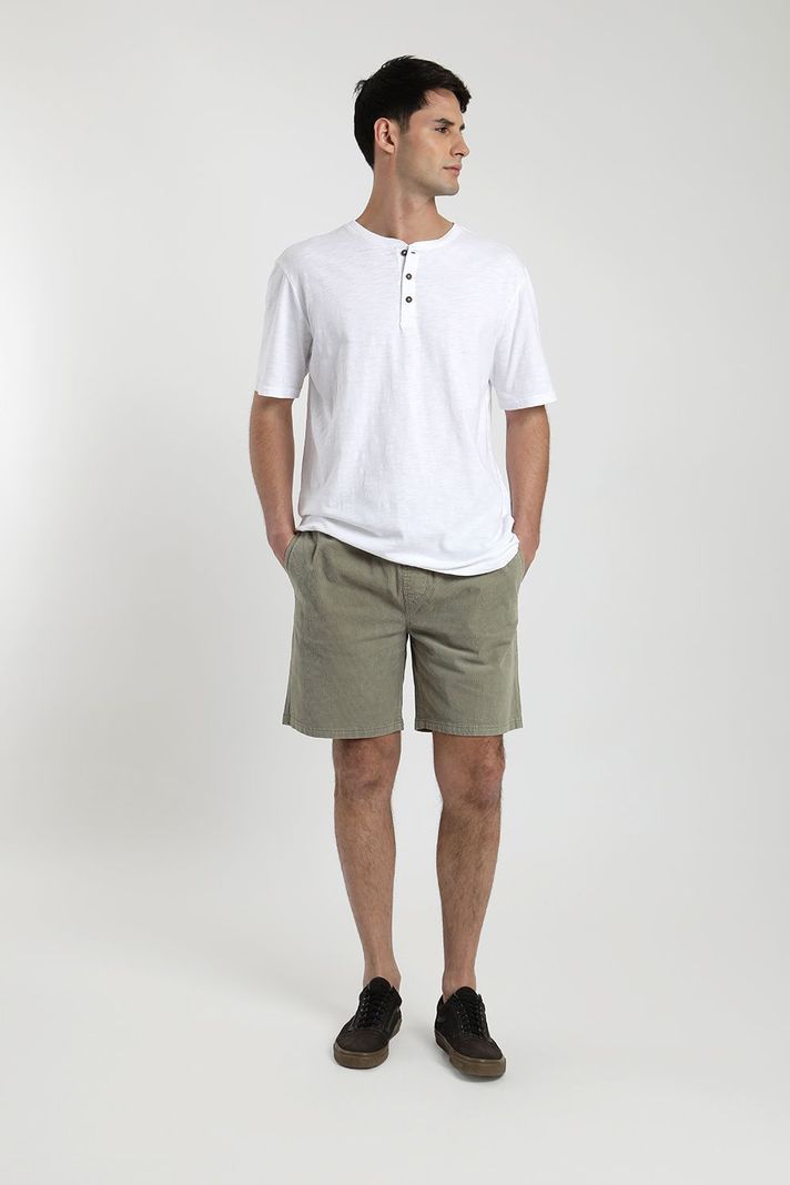 Short hombre Cotelé verde-3