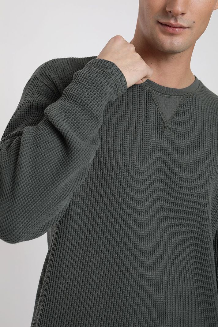 poleron hombre crew verde -1